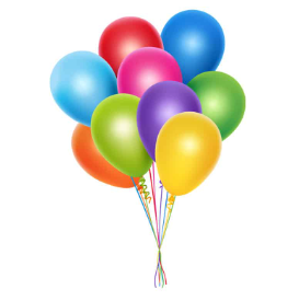 Multi Color Deflated Balloons